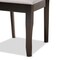 Baxton Studio Verner Modern and Contemporary Grey Fabric and Dark Brown Finished Wood 2-Piece Dining Chair Set 183-10532-Zoro - alternate 6